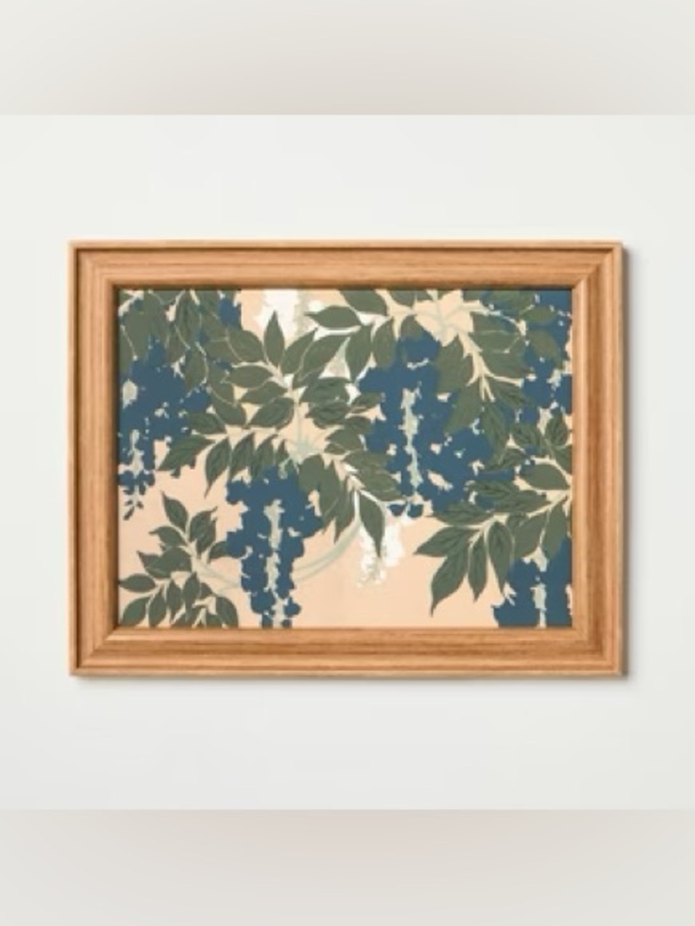 14"x11" Blue and Green Leaves Wall Art - Hearth & Hand™ with Magnolia